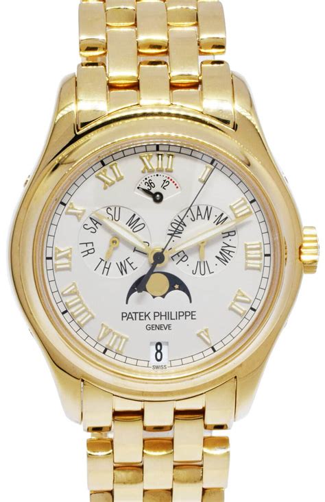 Patek Philippe Annual Calendar Moon 18k Yellow Gold Mens 